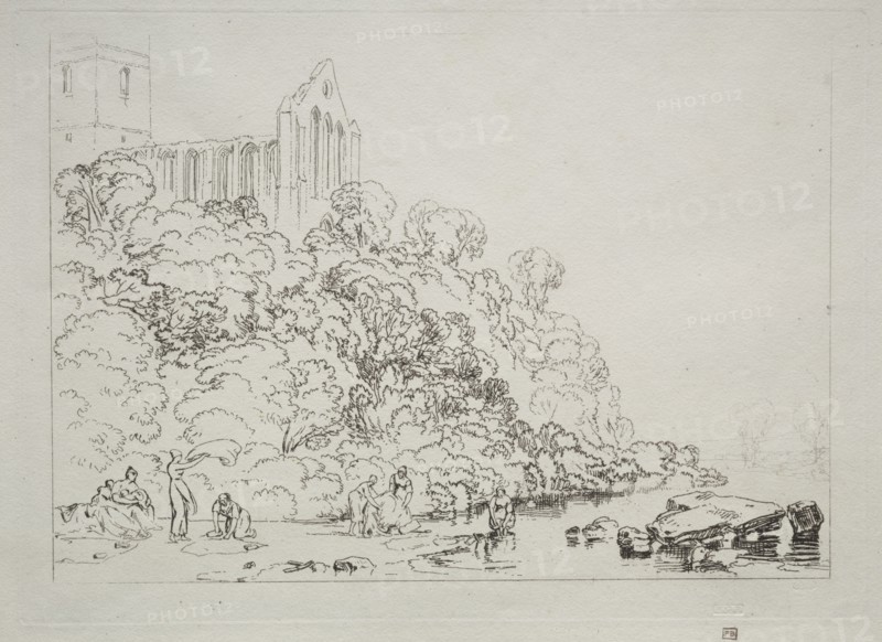 Liber Studiorum: Dumblain Abbey, Scotland. Creator: Joseph Mallord William Turner (British, 1775-1851).