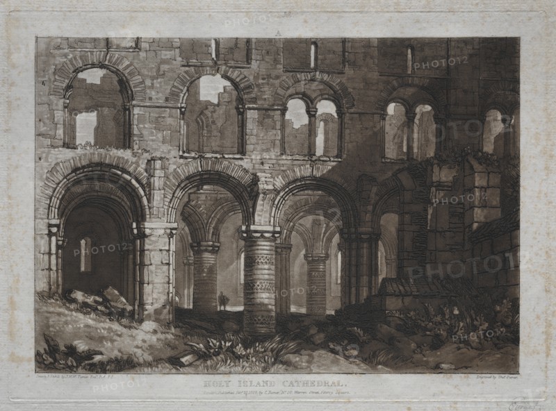 Liber Studiorum: Holy Island Cathedral. Creator: Joseph Mallord William Turner (British, 1775-1851).