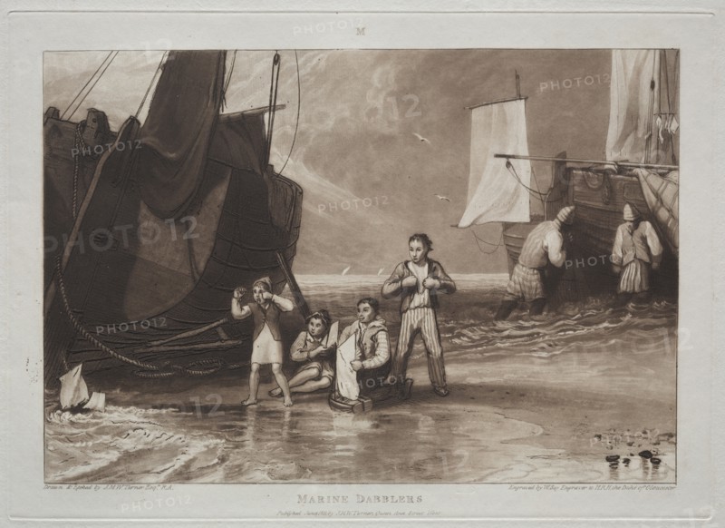 Liber Studiorum: Marine Dabblers. Creator: Joseph Mallord William Turner (British, 1775-1851).