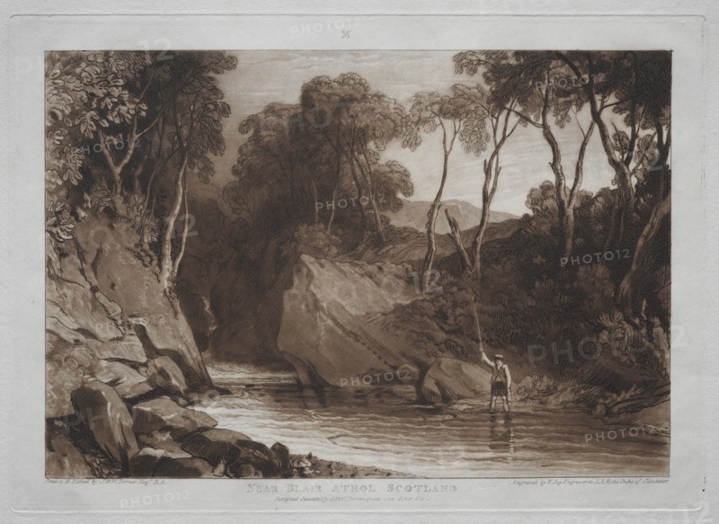 Liber Studiorum: Near Blain Athol, Scotland. Creator: Joseph Mallord William Turner (British, 1775-1851).