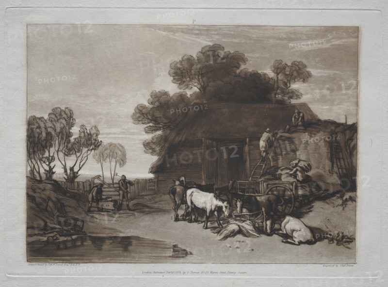Liber Studiorum: The Straw Yard. Creator: Joseph Mallord William Turner (British, 1775-1851).