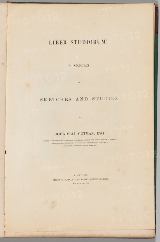 Liber Studiorum: Title Page, 1838. Creator: John Sell Cotman (British, 1782-1842).
