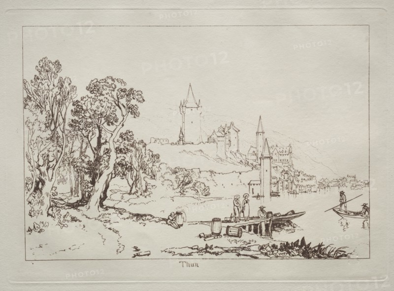 Liber Studiorum: Ville de Thun, Switzerland. Creator: Joseph Mallord William Turner (British, 1775-1851).