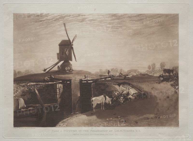 Liber Studiorum: Windmill and Lock. Creator: Joseph Mallord William Turner (British, 1775-1851).
