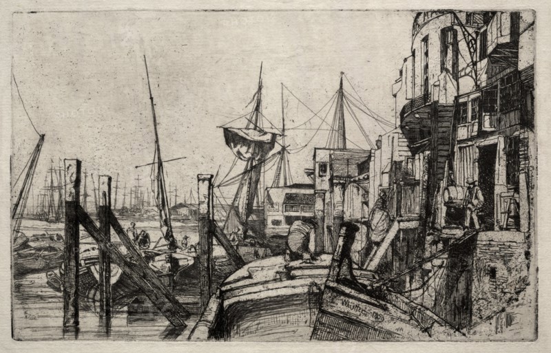 Limehouse, 1859. Creator: James McNeill Whistler (American, 1834-1903).