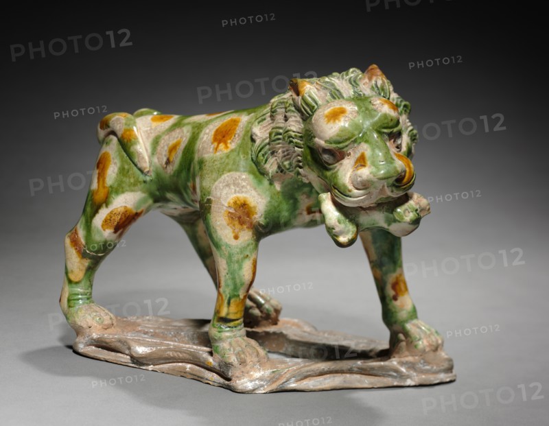 Lion with Cub in Mouth, 618-907. Creator: Unknown.