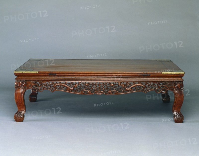 Low Table (Kang) with Dragons in Clouds, 1400s. Creator: Unknown.