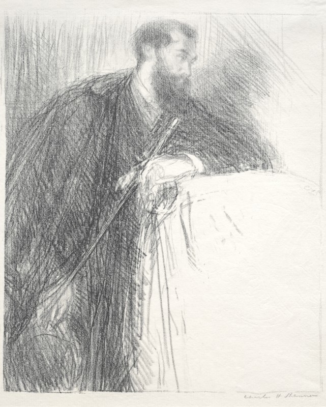 Lucien Pissarro, 1895. Creator: Charles Hasslewood Shannon (British, 1863-1937).