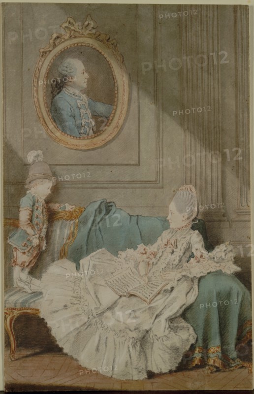 Madame Millin du Perreux and Her Son, with a Painted Portrait