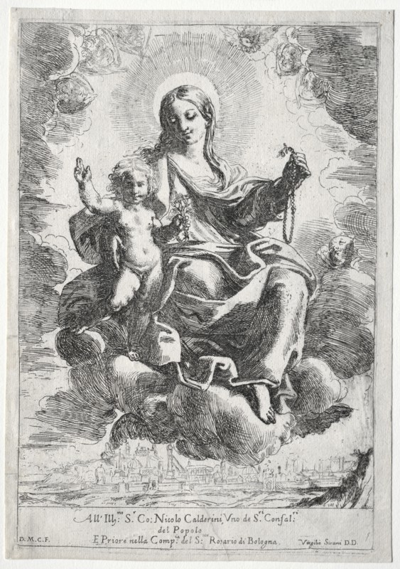 Madonna of the Rosary. Creator: Domenico Maria Canuti (Italian, 1620-1684).