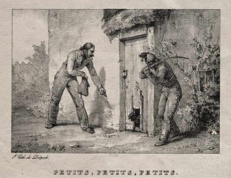 Marauders (Maraudeurs. Petits! Petits! Petits!). Creator: Horace Vernet (French, 1789-1863).