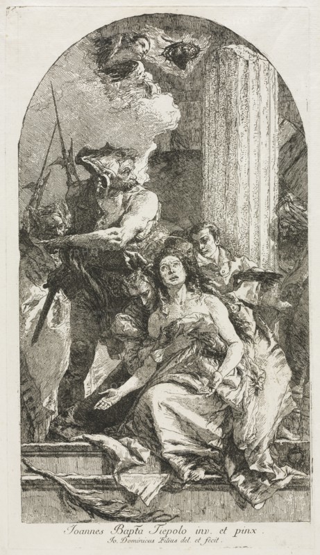 Martyrdom of St. Agatha. Creator: Giovanni Domenico Tiepolo (Italian, 1727-1804).