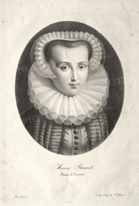 Mary Stuart. Creator: Christian Ludwig Wilhelm Heuer (German, 1813-1890).