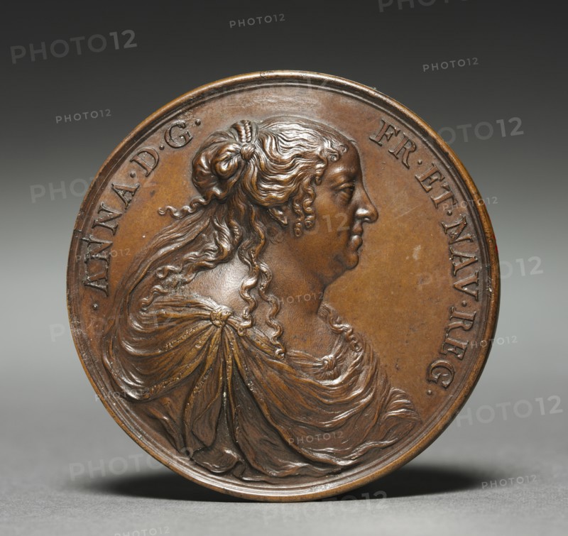 Medal of Anne of Austria (obverse), 1660. Creator: Jean Warin (French, 1604-1672).