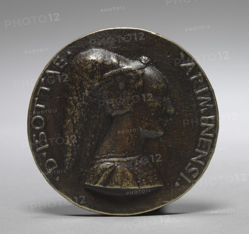 Medal of Isotta degli Atti da Rimini (obverse), 15th century. Creator: Matteo de' Pasti (Italian, 1420-1467/68).