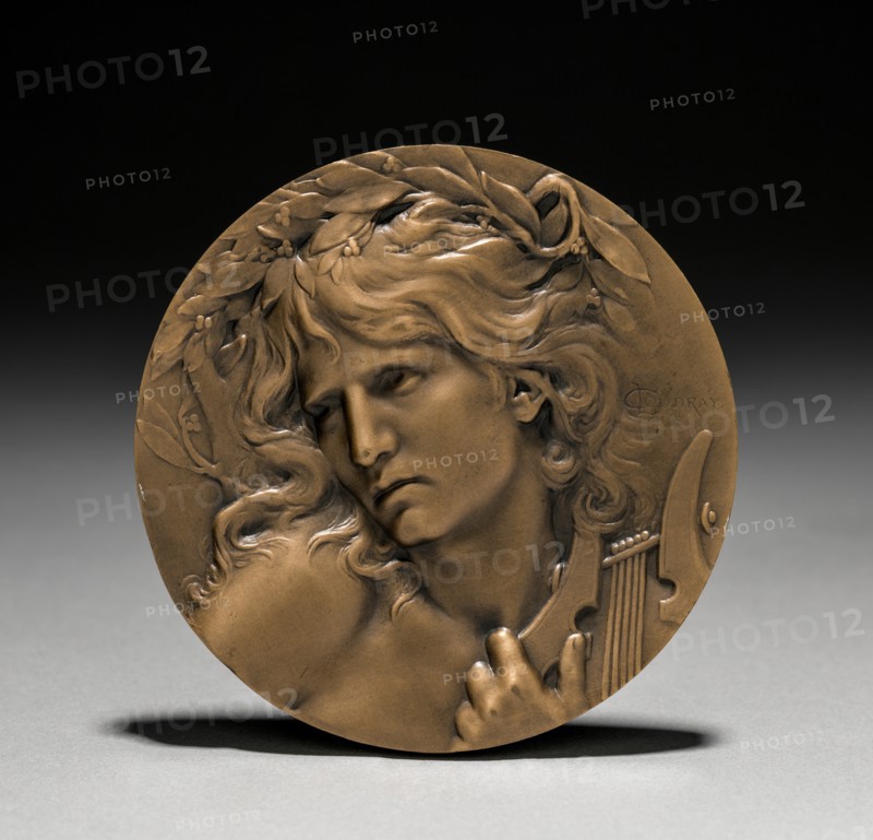 Medal Presented to Loïe Fuller by the French Government: Orpheus at the Entrance...(obverse). Creator: Marie Alexandre Lucien Coudray (French, 1864-1932).