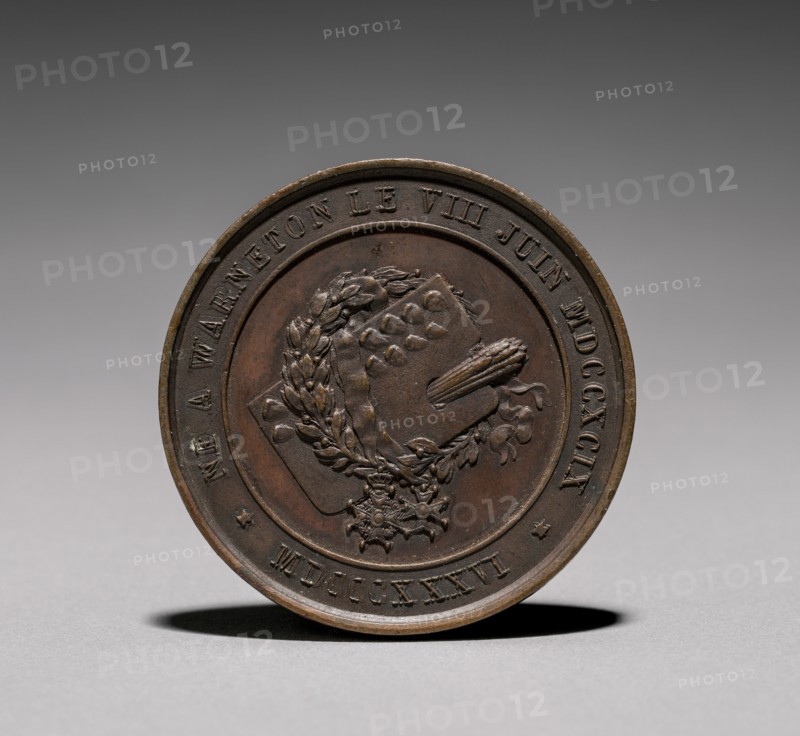 Medal: Eugene Verboeckhoven (reverse), 1800s. Creator: Unknown.