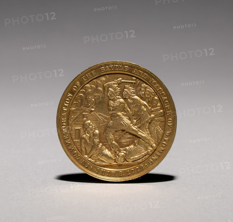 Medal: In Commemoration of the Battle and Massacre of Wyoming, 3 July 1778 (obverse), 1878. Creator: Unknown.