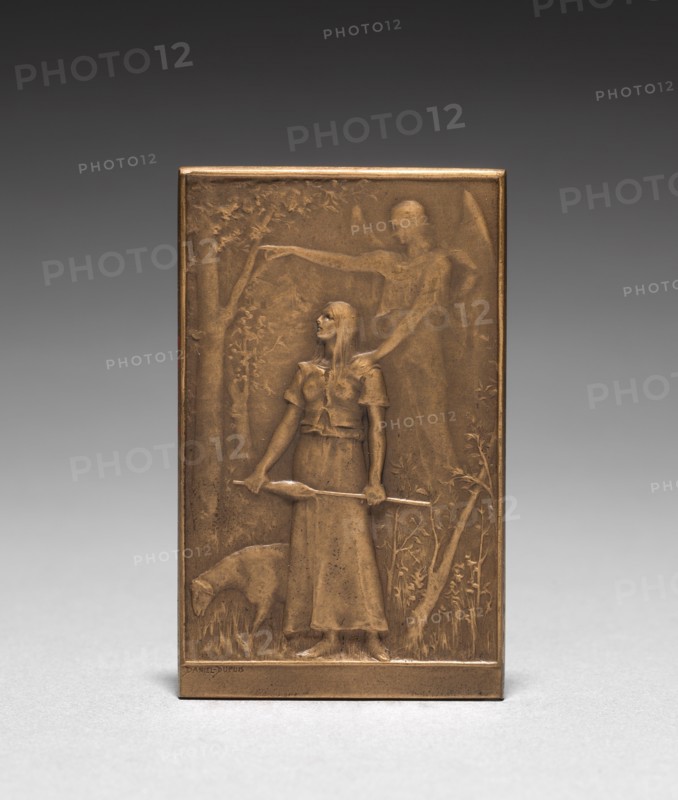 Medallion: Jeanne dArc (obverse). Creator: Daniel Dupuis (French, 1819-1899).