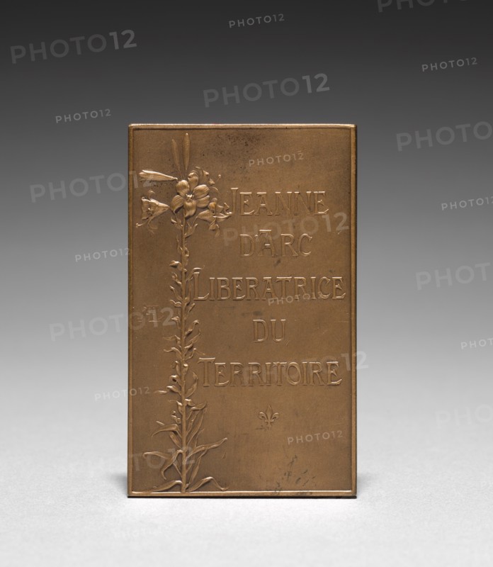 Medallion: Jeanne dArc (reverse). Creator: Daniel Dupuis (French, 1819-1899).