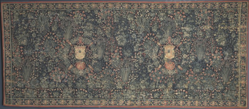 Millefleurs Tapestry with Medici Coat of Arms, 1520s. Creator: Unknown.