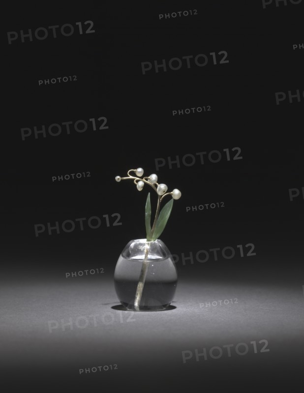 Miniature Lily of the Valley, late 1800s-early 1900s. Creator: House of Fabergé (Russian, 1842-1918), firm of.