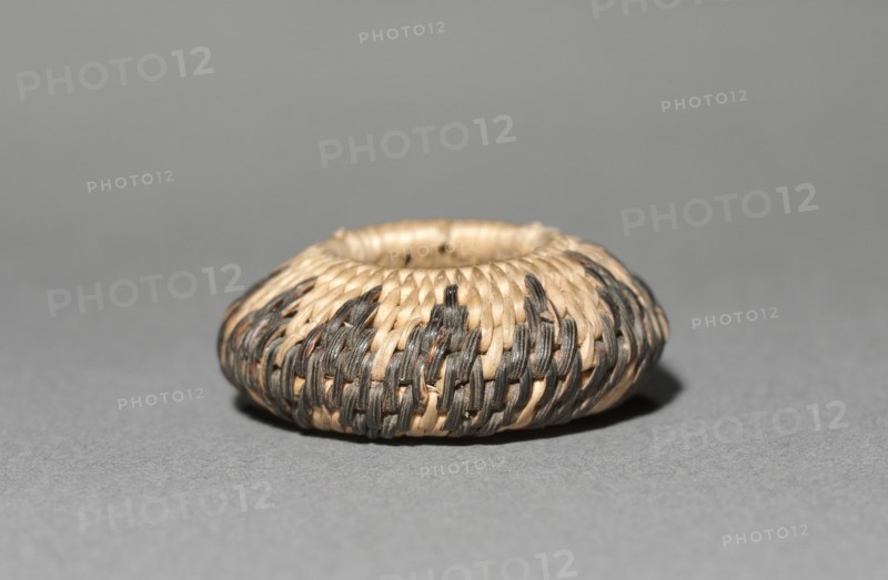 Miniature Round Basket, late 1800s-early 1900s. Creator: Unknown.