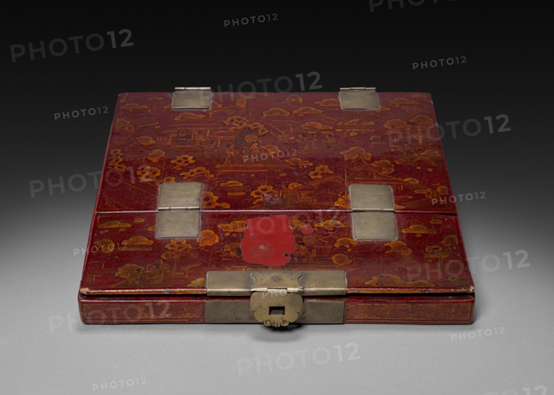 Mirror in a Lacquer Case, c 1800- 1825. Creator: Unknown.