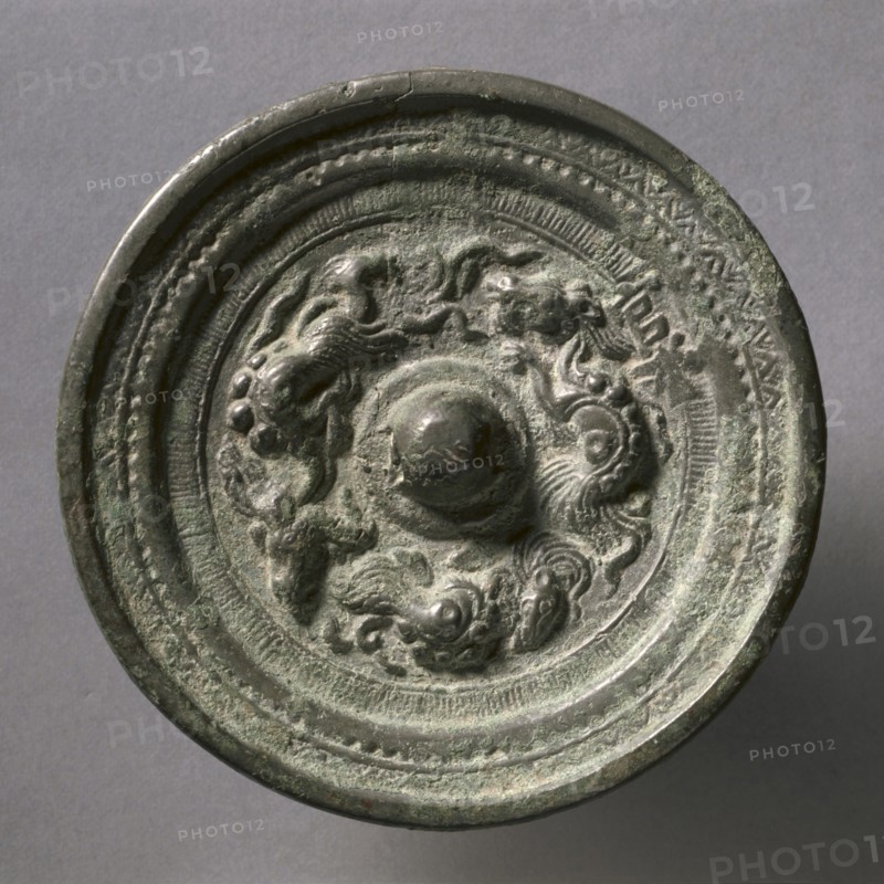 Mirror with Three Dragons , early 12th Century-early 13th Century. Creator: Unknown.