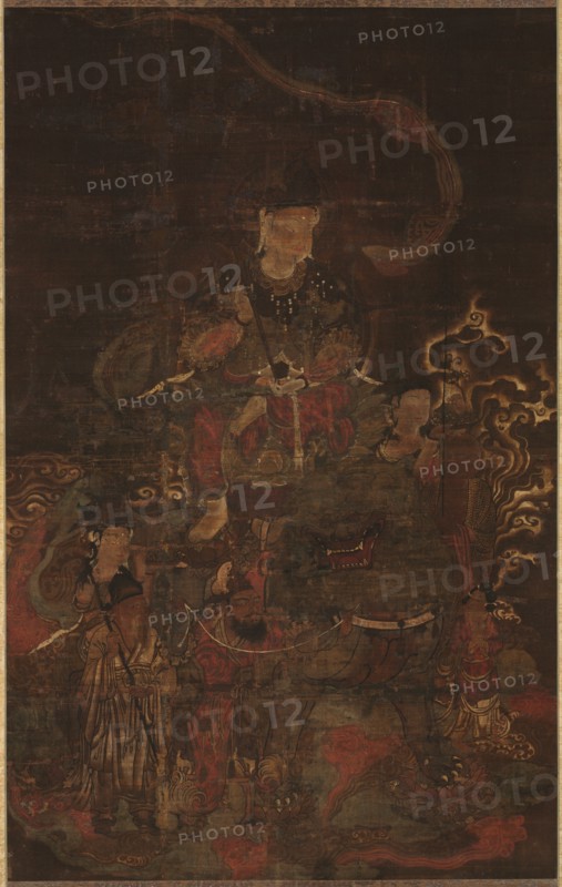 Monju and Attendants, 1200s. Creator: Unknown.