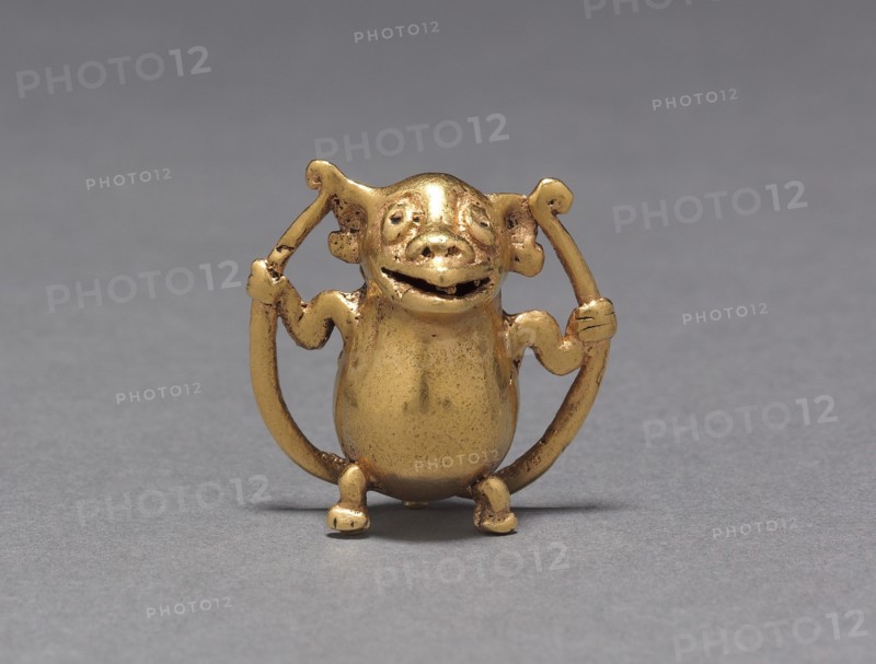Monkey Bell Pendant, c. 700-1550. Creator: Unknown.