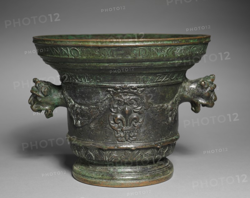 Mortar, 1712. Creator: Georgius Mazzochus (Italian).
