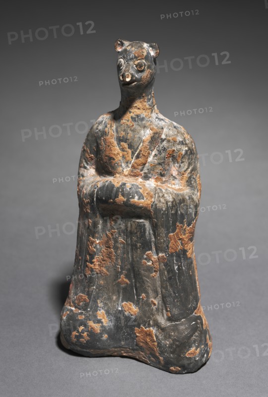 Mortuary Figure of the Zodiac Sign: Monkey (Sagittarius), 500s. Creator: Unknown.
