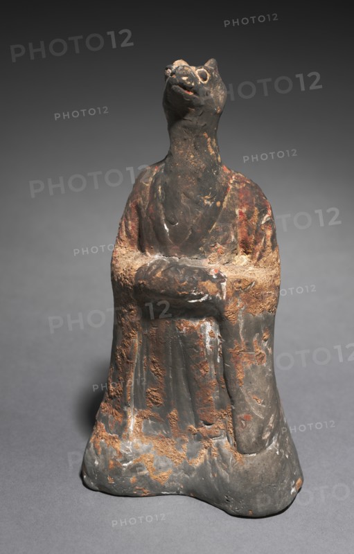 Mortuary Figure of the Zodiac Sign: Rat (Aries), 500s. Creator: Unknown.