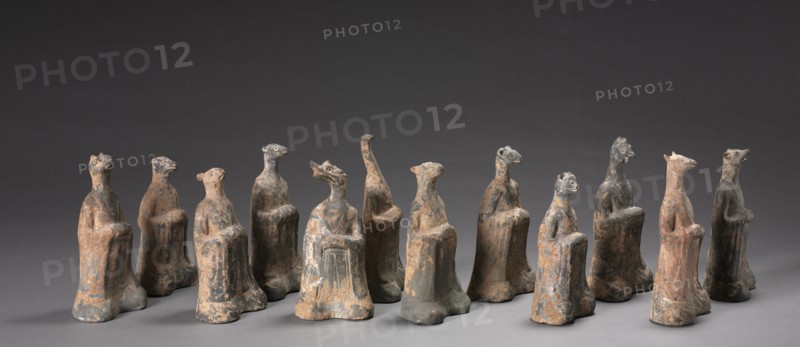 Mortuary Figures of the Zodiac Signs, 500s. Creator: Unknown.