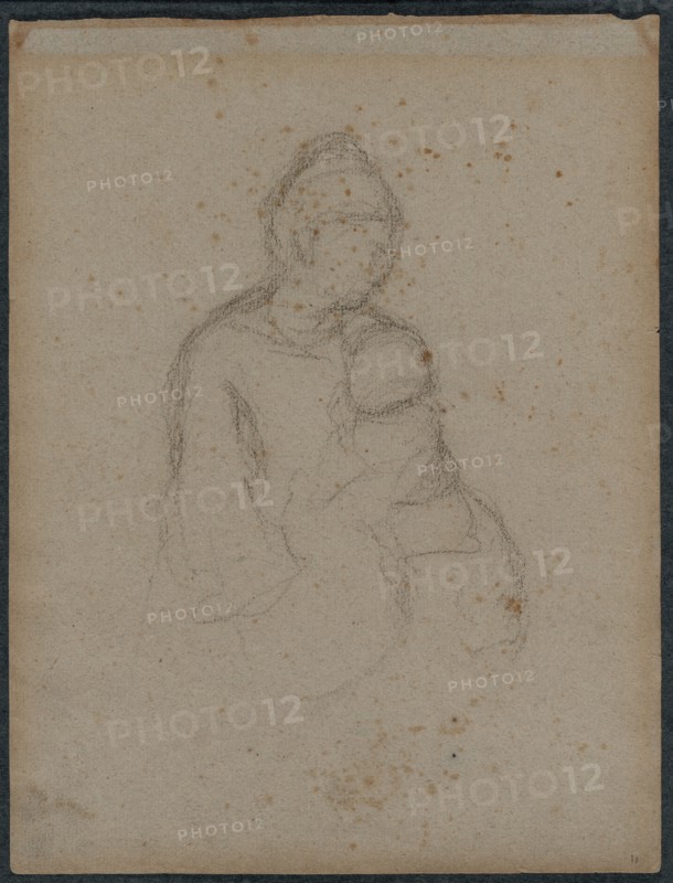 Mother and Child (recto), 1870s. Creator: Paul Gauguin (French, 1848-1903).