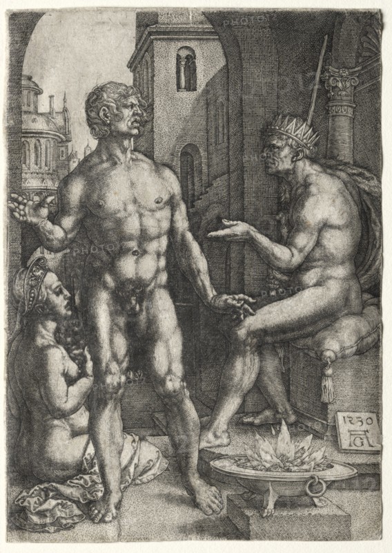 Mucius Saevola, 1530. Creator: Heinrich Aldegrever (German, 1502-1555/61).