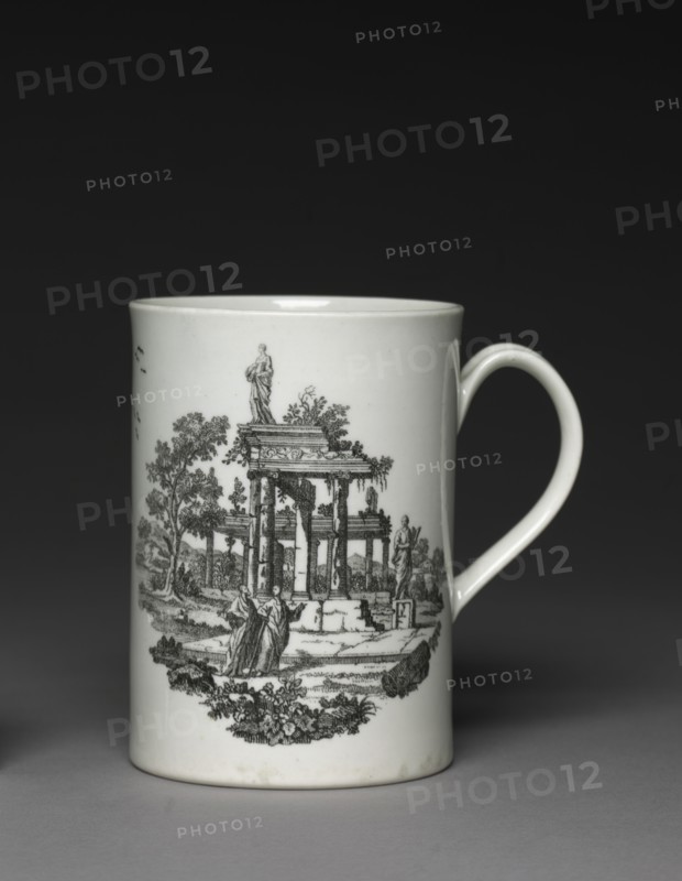 Mug, c. 1760. Creator: Worcester Porcelain Factory (British).