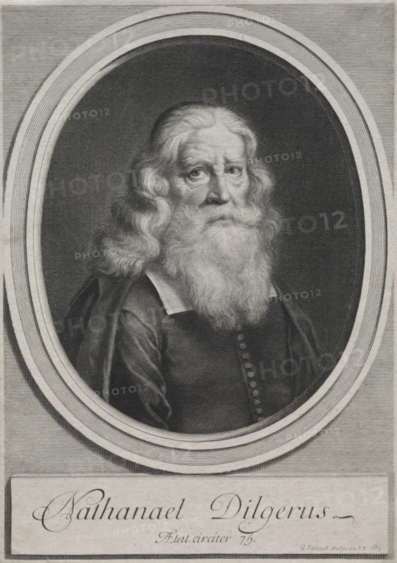 Nathanael Dilgerus, Minister of Danzig, 1683. Creator: Gerard Edelinck (French, 1640-1707).