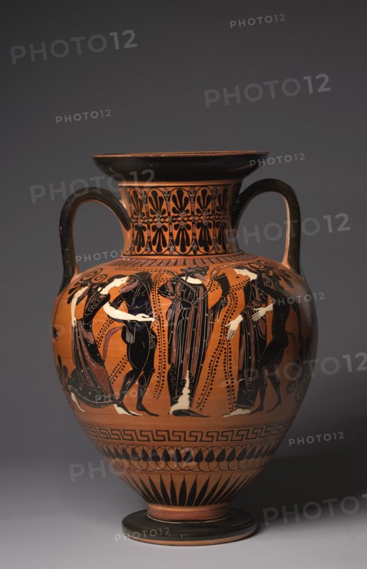 Neck Amphora, 515-510 BC. Creator: Painter of Berlin 1899 (Greek).