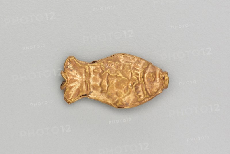 Necklace Bead in the Form of a Fish, 185-72 BC. Creator: Unknown.
