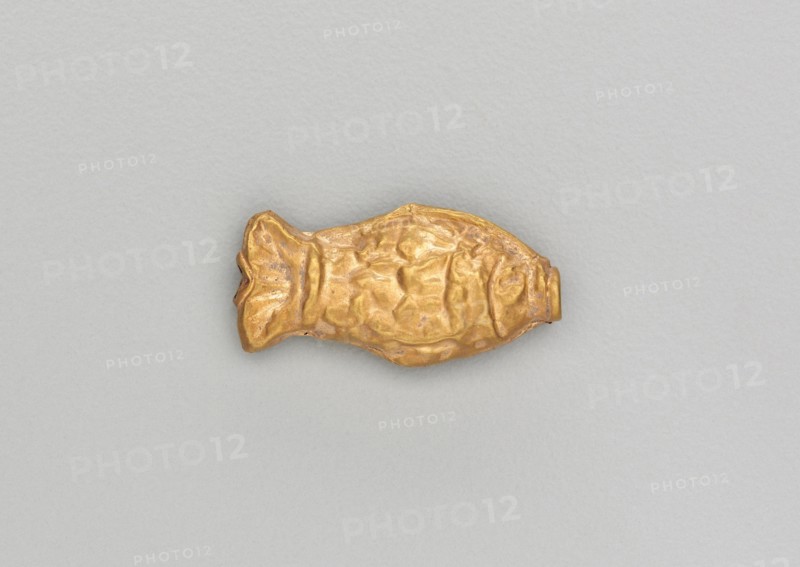 Necklace Bead in the Form of a Fish, 185-72 BC. Creator: Unknown.