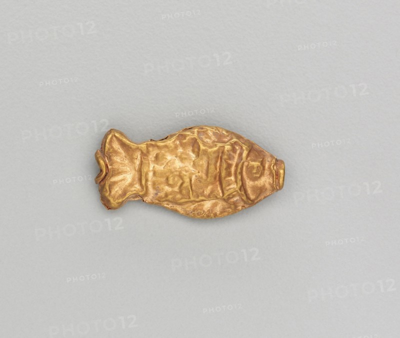 Necklace Bead in the Form of a Fish, 185-72 BC. Creator: Unknown.