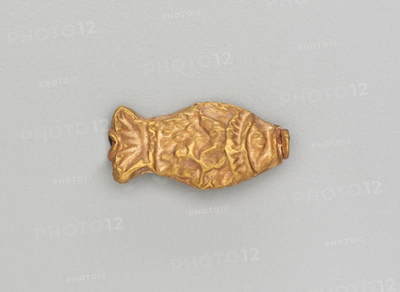 Necklace Bead in the Form of a Fish, 185-72 BC. Creator: Unknown.
