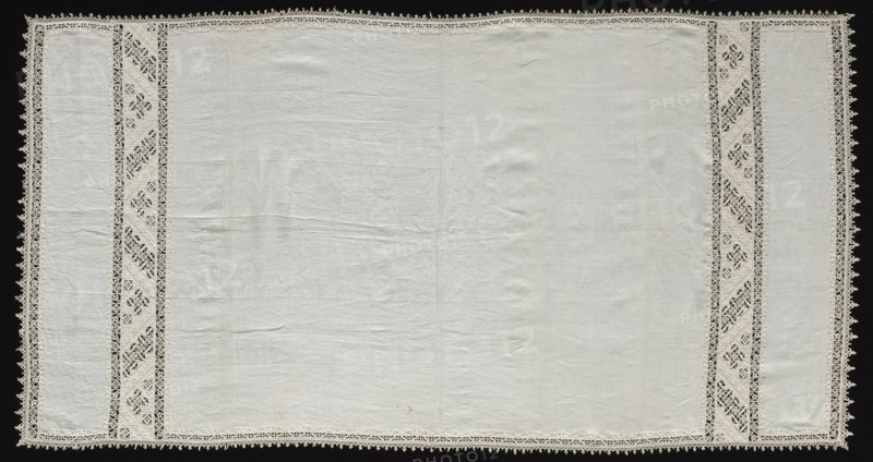 Needlepoint (Cutwork) and Bobbin Lace Cloth, 16th century. Creator: Unknown.