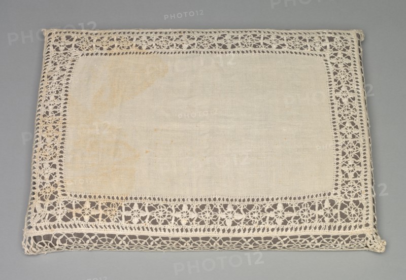Needlepoint (Reticella) and Bobbin Lace Pillow Case, 17th-18th century. Creator: Unknown.