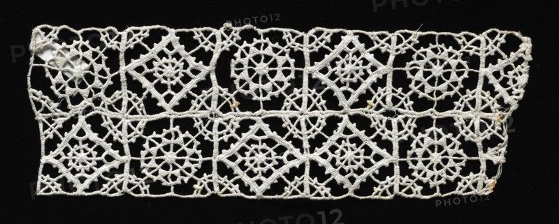 Needlepoint (Reticella) Lace Insertion, 16th century. Creator: Unknown.