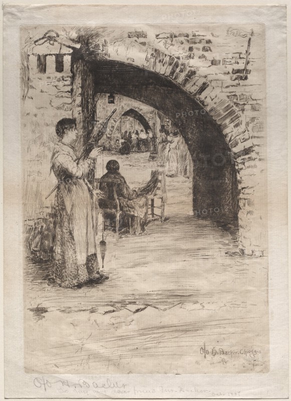 Net Makers, 1881. Creator: Otto H. Bacher (American, 1856-1909).