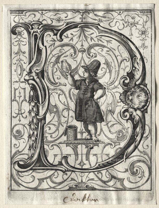 New ABC Booklet: D, 1627. Creator: Lucas Kilian (German, 1579-1637).