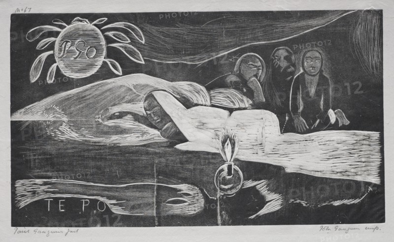 Noa Noa: Te Po (Eternal Night), 1893-94. Creator: Paul Gauguin (French, 1848-1903).